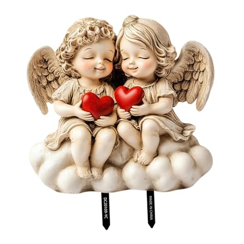 Fzaqwen Feengarten Stabdekoration, Ornament, Gartenschild mit Stab, für Garten, Pflanzen Und, Mehrfarbig, 27.8 X 26.3 cm von Fzaqwen