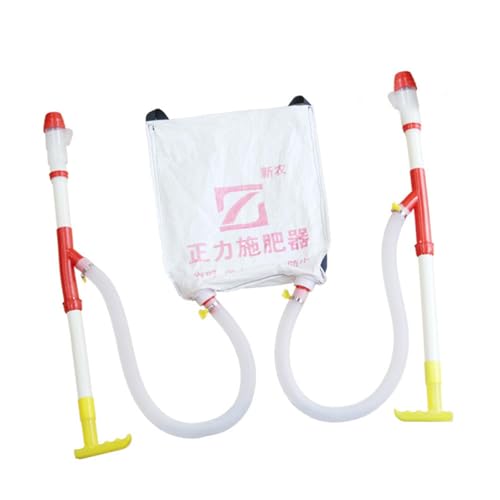 Fzaqwen Granulat Düngerstreuer, Düngewerkzeug, Professionelle Landwirtschaftliche Düngemittelanwendung für Mais, Topdressing, Gartenrasen, Doppeltes PVC-Rohr von Fzaqwen