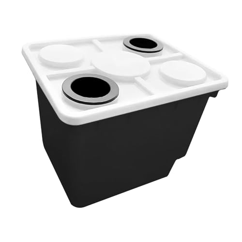 Fzaqwen Grow Barrel Deep Water Culture Multifunktionaler Behälter Gartenbedarf Blumentopf Pflanzgefäß für Blumen, Schwarz von Fzaqwen