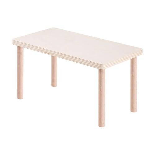 Fzaqwen Hamster, Spielständer, Multifunktional, mit Beinen Stabiles Käfigzubehör Aus Holz für Mäuse Kleintiere Lemminge Rennmäuse, S von Fzaqwen