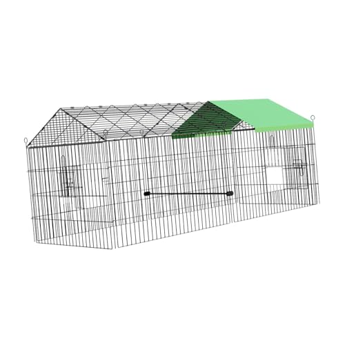 Fzaqwen Hühnerstall Zubehör mit Abdeckung, Stallzaun, Geflügelkäfig für Kleintiere, Geflügel, Gänse, Grüne Regenhülle Fzaqwen Hühnerstall Zubehör mit Abdeckung, Stallzaun, Geflügelkäfig für Kleintiere, Geflügel, Gänse, Grüne Regenhülle von Fzaqwen