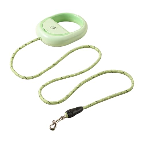 Fzaqwen Hundeleine, Haustier mit Griff, Einfache Installation, Leichte Haustier Leine, Reflektierendes Gehen für Training, Grün 1.5 M von Fzaqwen