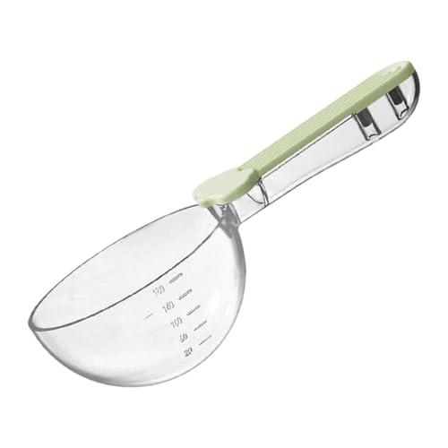 Fzaqwen Katzenfutter Fütterungswerkzeug für Haustiere, Multifunktional, Transparent, Ergonomischer Griff, Messbecher für Tiernahrung mit Verschlussclip, GrÜn Fzaqwen Katzenfutter Fütterungswerkzeug für Haustiere, Multifunktional, Transparent, Ergonomischer Griff, Messbecher für Tiernahrung mit Verschlussclip, GrÜn von Fzaqwen