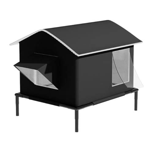 Fzaqwen Katzenhaus Tierunterkunft Haustierhaus Katzenhütte als Winterquartier Erhöhtes Isoliertes Zelt aus Robustem Oxford Stoff für Freigänger auf, Ohne Eisbox Fzaqwen Katzenhaus Tierunterkunft Haustierhaus Katzenhütte als Winterquartier Erhöhtes Isoliertes Zelt aus Robustem Oxford Stoff für Freigänger auf, Ohne Eisbox von Fzaqwen