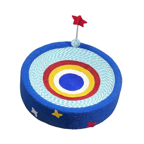 Fzaqwen Katzenkratzbaum, Kratzbrett, Möbelschutz, Sternenhimmel Design, für Hauskatzen, Lounge mit Spielball, Runden von Fzaqwen