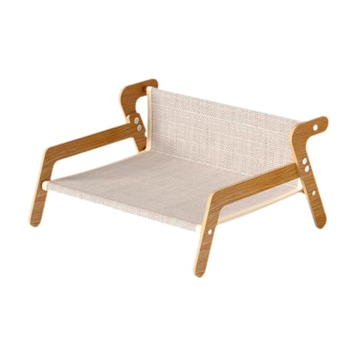 Fzaqwen Katzenkratzbett, Liege, Langlebiges Und Einzigartiges Spielzeug mit Hölzernem Schlafrahmen, Kratzkissen für Kätzchen, Kratzbrett, Jute Fzaqwen Katzenkratzbett, Liege, Langlebiges Und Einzigartiges Spielzeug mit Hölzernem Schlafrahmen, Kratzkissen für Kätzchen, Kratzbrett, Jute von Fzaqwen