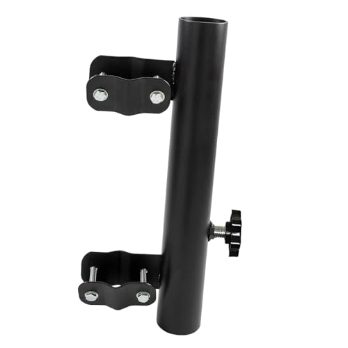 Fzaqwen RV Leiter Fahnenmasthalter, Fahnenhalter, Fahnenmasthalterung, Fahnenmasthalter für Deck, Schwarzer Sechskantknopf von Fzaqwen