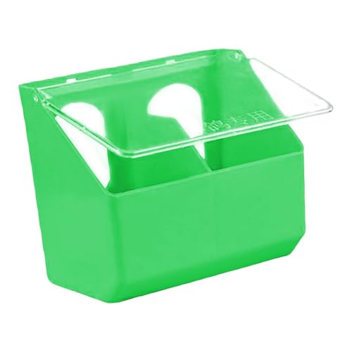 Fzaqwen Taubenfutterspender Taube Vogelfütterung Fall Lebensmittel Feeder Hängende Box für Kanarienvögel Papageien, GrÜn von Fzaqwen