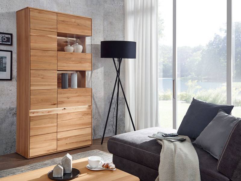 G+K Vitrine II 303-R, Kernbuche massiv geölt G+K Vitrine II 303-R, Kernbuche massiv geölt von G+K Möbel