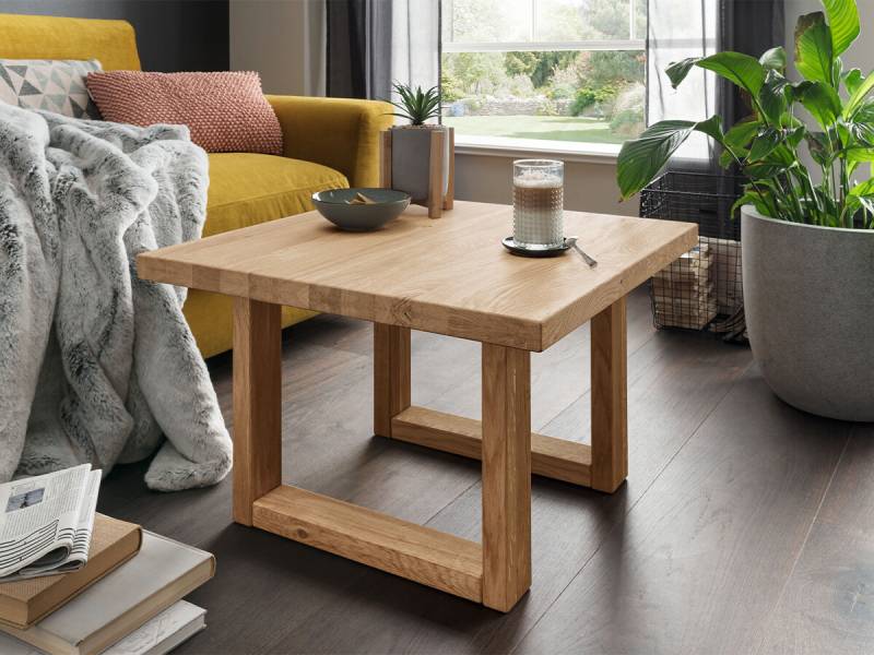WZ-0169 Couchtisch l, Wildeiche massiv geölt von G+K Möbel