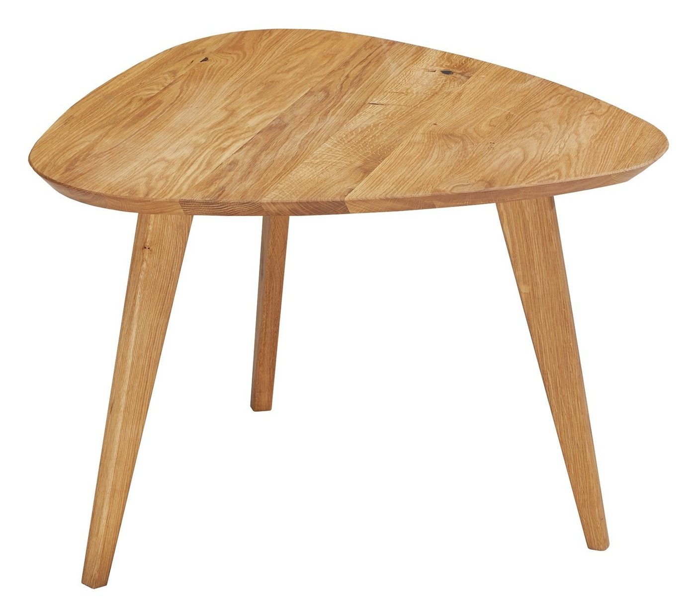 G+K Möbelvertriebs GmbH Couchtisch OLPE, Braun, Wildeichenholz massiv geölt, B 67 cm x T 73 cm von G+K Möbelvertriebs GmbH
