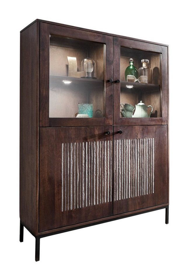 G+K Möbelvertriebs GmbH Kommode Highboard, MANDALAY, Braun, B 103 cm, T 40 cm von G+K Möbelvertriebs GmbH