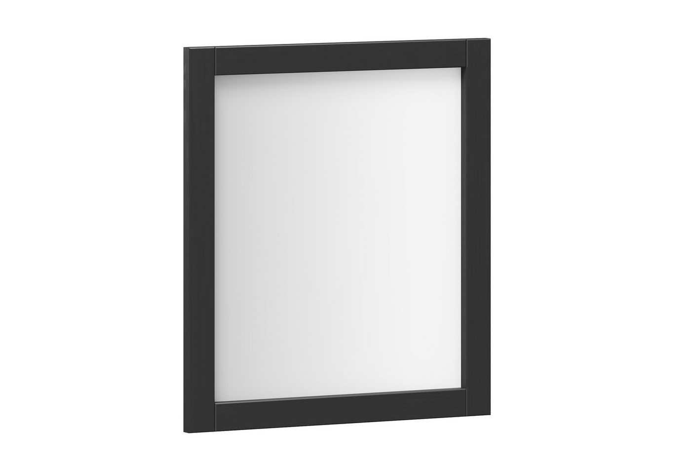G+K Möbelvertriebs GmbH Spiegel in Kiefer massiv schwarz lackiert - 62x70x2,5 (BxHxT) von G+K Möbelvertriebs GmbH