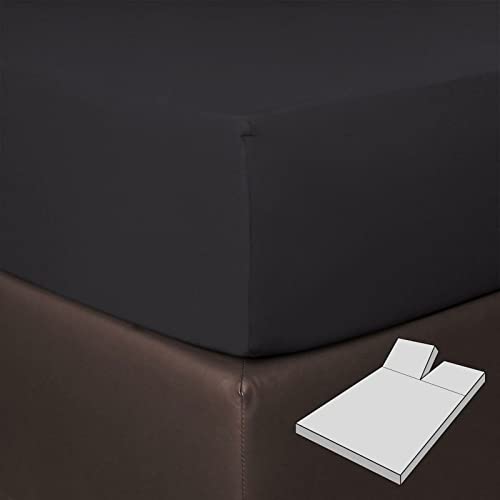 G BETTWARENSHOP Boxspring Split Spannbetttuch Titanium, 180x200-200x220 cm von G BETTWARENSHOP