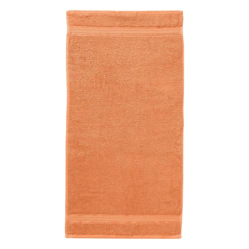 G BETTWARENSHOP Frottierserie Essential – Hochwertige Handtücher aus 100% Baumwolle – Saugstark, Weich & Pflegeleicht Handtuch 50x100 cm, pfirsich von G BETTWARENSHOP