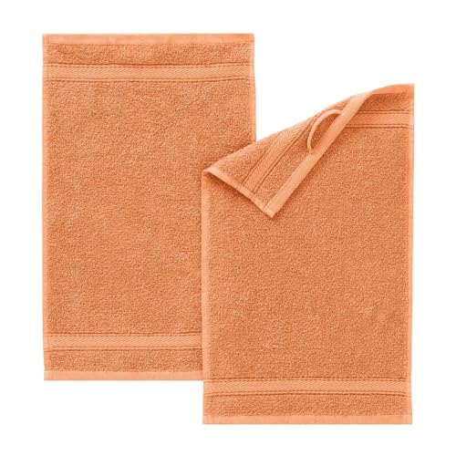 G BETTWARENSHOP Frottierserie Essential – Hochwertige Handtücher aus 100% Baumwolle – Saugstark, Weich & Pflegeleicht Gästetuch 2er Pack 30x50 cm, pfirsich G BETTWARENSHOP Frottierserie Essential – Hochwertige Handtücher aus 100% Baumwolle – Saugstark, Weich & Pflegeleicht Gästetuch 2er Pack 30x50 cm, pfirsich von G BETTWARENSHOP