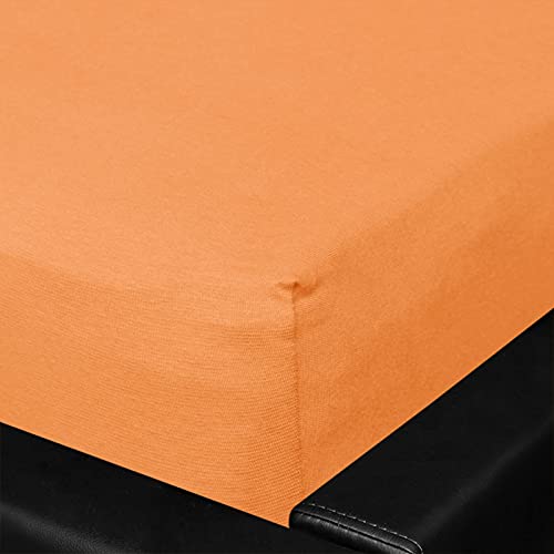 G BETTWARENSHOP Jersey Spannbettlaken Multi-Stretch Mandarin, 80x200-80x220 cm von G BETTWARENSHOP