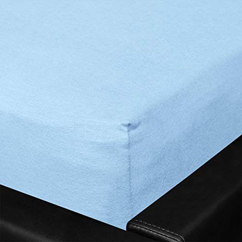 G BETTWARENSHOP Jersey Spannbettlaken Multi-Stretch hellblau, 80x200-80x220 cm G BETTWARENSHOP Jersey Spannbettlaken Multi-Stretch hellblau, 80x200-80x220 cm von G BETTWARENSHOP