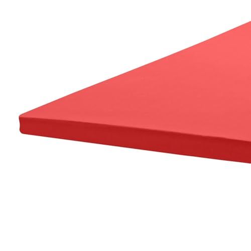 G BETTWARENSHOP Topper Spannbettlaken • Jersey-Elasthan • 97 % Baumwolle, 3 % Elasthan • Für Topperhöhe 5–10 cm • Hautsympathisch, formstabil & elastisch • Farbe Rot • 140x200-160x220 cm von G BETTWARENSHOP