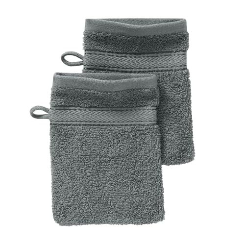 G BETTWARENSHOP Waschhandschuh 2er Pack – 15x21 cm – Frottierserie aus 100% Baumwolle – Hautfreundlich & Saugstark – Farbe Kiesel G BETTWARENSHOP Waschhandschuh 2er Pack – 15x21 cm – Frottierserie aus 100% Baumwolle – Hautfreundlich & Saugstark – Farbe Kiesel von G BETTWARENSHOP