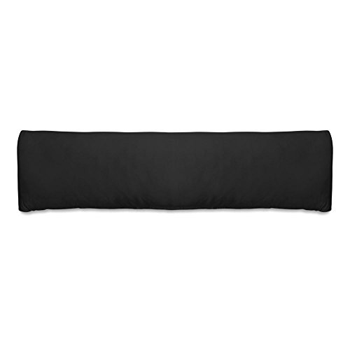 G BETTWARENSHOP Bezug für Seitenschläferkissen schwarz, 40x180 cm von G BETTWARENSHOP