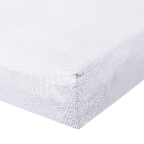 G Bettwarenshop Jersey Spannbetttuch Ultra-Stretch Weiss, 200-220 x 220-240 cm von G Bettwarenshop