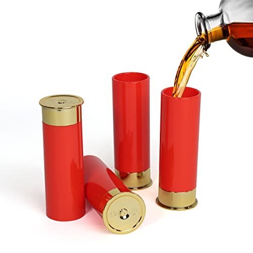 G Francis Schnapsglas-Set – 4 Stück Neuheit Schnapsgläser Kunststoff Bullet Schnapsglas Set für Vatertag oder Trauzeugen Geschenke G Francis Schnapsglas-Set – 4 Stück Neuheit Schnapsgläser Kunststoff Bullet Schnapsglas Set für Vatertag oder Trauzeugen Geschenke von G Francis