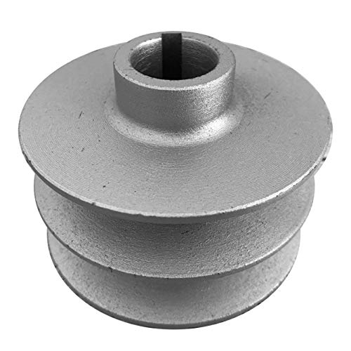 Grünwelt GW-DP20 Keilriemenscheibe 20 mm zweirillig Riemenscheibe Profil B Motor Kurbelwelle von G GRÜNWELT