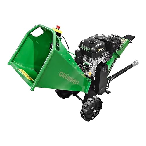 Grünwelt GW-S312E mit Elektrostarter Holzhacker 18 PS Holzschredder Holzhäcksler Häcksler Buschhacker Schredder Benzinmotor Grünwelt GW-S312E mit Elektrostarter Holzhacker 18 PS Holzschredder Holzhäcksler Häcksler Buschhacker Schredder Benzinmotor von G GRÜNWELT