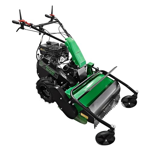 Grünwelt GW-X700E Schlegelmulcher mit E-Starter Schlegelmäher Mulcher Mähwerk Wiesenmulcher Mäher (ohne Getriebe- und Motoröl) von G GRÜNWELT