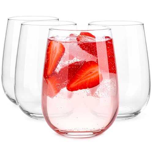 Glasmark KROSNO 1992 Gaja Gläser-Set 4-teilig Trinkgläser Wassergläser Drinkgläser Saftgläser Spülmaschinenfest 4x330 ml von Glasmark KROSNO 1992