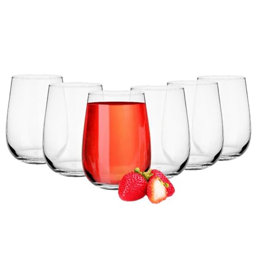 Glasmark KROSNO 1992 Gaja Gläser-Set 6-teilig Trinkgläser Wassergläser Drinkgläser Saftgläser Spülmaschinenfest 6x330 ml von Glasmark KROSNO 1992