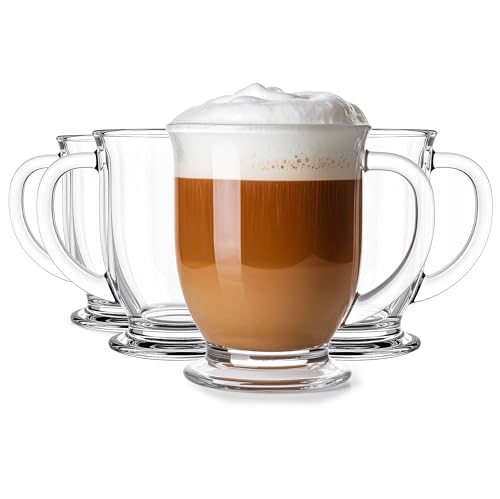 Glasmark KROSNO 1992 Kubas Kaffeegläser-Set 4-teilig Cappuccino Eiskaffee Gläser Becher Spülmaschinenfest 4x400 ml, Durchsichtig Glasmark KROSNO 1992 Kubas Kaffeegläser-Set 4-teilig Cappuccino Eiskaffee Gläser Becher Spülmaschinenfest 4x400 ml, Durchsichtig von Glasmark KROSNO 1992