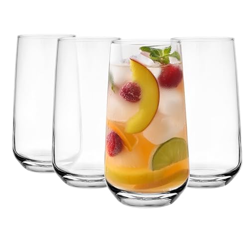 Glasmark KROSNO 1992 Trinkgläser Set Longdrinkgläser 4 Stück 430 ml Gläser Wassergläser Cocktailgläser Highball Glas Spülmaschinenfest Glasmark KROSNO 1992 Trinkgläser Set Longdrinkgläser 4 Stück 430 ml Gläser Wassergläser Cocktailgläser Highball Glas Spülmaschinenfest von Glasmark KROSNO 1992
