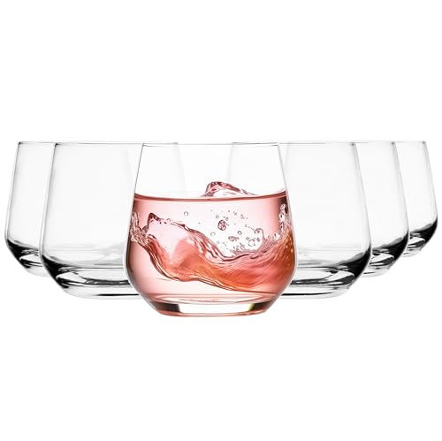 Glasmark Krosno Gläser 6er Set 0,31 Liter Cocktailgläser Cocktail Trinkgläser Wassergläser Spülmaschinenfest Kindergläser Glasses Kleine Gläser Saftgläser 6 x 310 ML von Glasmark KROSNO 1992