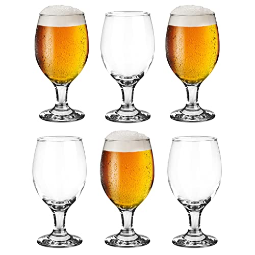 Glasmark Krosno Gläser-Set Für Bier 0,36 Liter Biergläser Pokal Gläser Für Craft Beer Biertulpe Bierglas Trinkglas Glas Für Cocktail Cocktailgläser Spülmaschinenfest 6 x 360ML von Glasmark KROSNO 1992