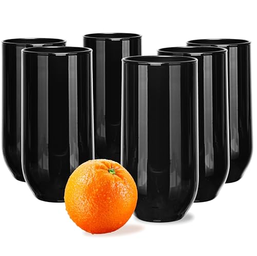 Glasmark KROSNO, 430ml, Set von 6, Trinkgläser, Longdrinkgläser, Wassergläser, Saftgläse, Cocktailgläser, Spülmaschinenfest, Perfekt für Zuhause, Restaurants und Partys von Glasmark KROSNO 1992