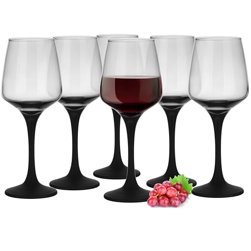 Glasmark KROSNO, 300ml, Set von 6, Weinglas, Weißweingläser, Rotweingläser, Weinkelche, Originelles Design, Spülmaschinenfest, einzigartige Form und Stil, Perfekt für zu Hause, Restaurants und Partys von Glasmark KROSNO 1992