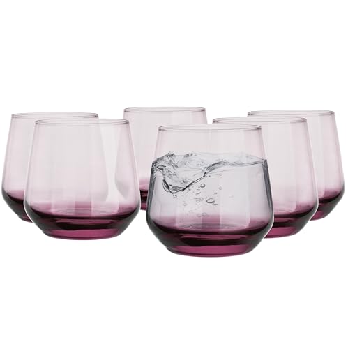 Glasmark KROSNO, 430ml, Set von 6, Longdrinkgläser, Trinkgläser, Highball Glas, Wassergläser, Cocktail, Perfekt für Zuhause, Restaurants und Partys, Glässerset, klassische Form von Glasmark KROSNO 1992