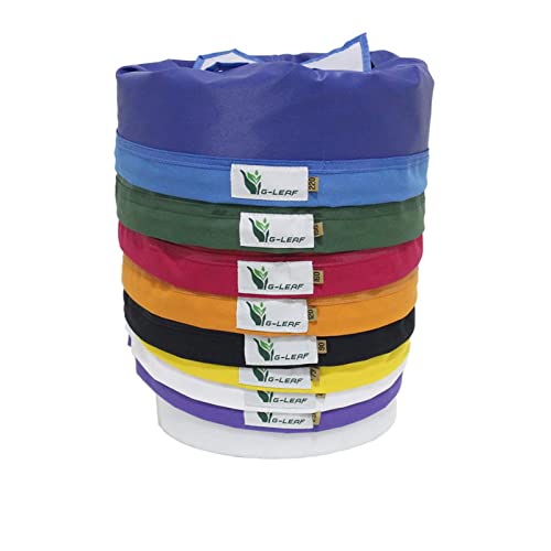 G-LEAF Bubble Bag 600D 20L 5 Gallon 8 Beutel Luftblasenbeutel Extraction Essenz Pflanzsäcke 25 Mikron Presssieb und Aufbewahrungsbeutel Kit für Kräuterextraktion und Produktion von G-LEAF