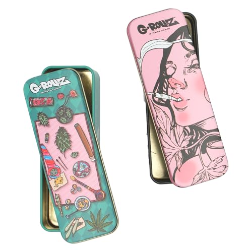 G-ROLLZ, Aufbewahrungsdose aus Metall, Tin Case, Rauchergeschenk, Zigarettendose von G-ROLLZ
