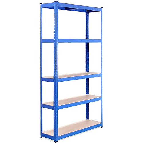 G-Rack Lagerregal für Garage: 180 cm x 90 cm x 30 cm | Blau - 5 Stufig | 175 kg pro Regal (875 kg Kapazität) | 5 Jahre Garantie, 1 Bay, 0021-1 von G-Rack