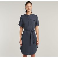 G-STAR Blusenkleid "Belted Dress" Brusttasche mit Bindegürtel von G-Star