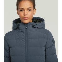 G-STAR Steppjacke "Foundation Padded Long", mit Kapuze, leicht tailliert, lang geschnitten von G-Star
