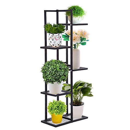 G TALECO GEAR Pflanzenständer, Blumenständer, Innen- und Außenbereich, mehrstöckige Blumenregale, Ständer, Pflanzenregalhalter in Ecke, Wohnzimmer, Balkon, Terrasse, Hof (Tall) von G TALECO GEAR