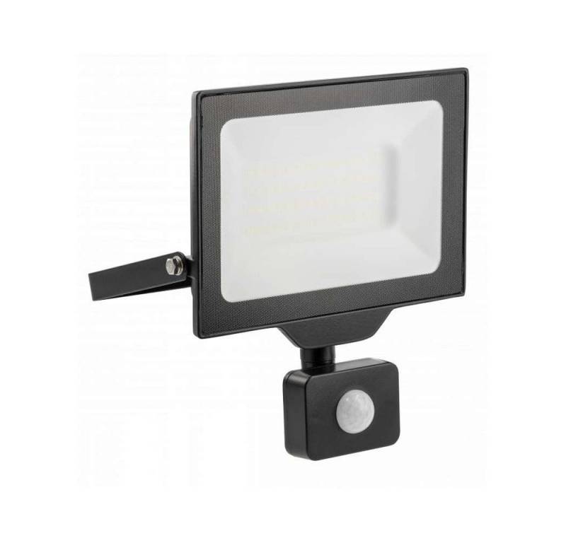 G-TECH Außen-Wandleuchte LED Fluter Strahler Flutlicht Außenbereich IP65 10-200w mit oder ohne, Kaltweiß, 50w, 5000 Lumen, Kaltweiß 6000K, 200x175x48mm, mit Bewegunsmelder von G-TECH