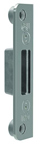 G-U 6-40032-AF-0-1 BKS Schließplatte Schließblech 13 mm verdeckt universal, für Automatikriegel automatisches Türschloss Stahl dekorsilber, Silber von G-U