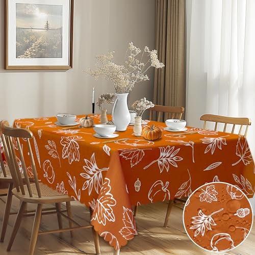 G-dake Garten Tischdecken für Draußen, Herbstliche Ahornblatt Rechteckig Tischdecke Abwaschbar, Wasserdichtes Polyester Tischtuch für Abendessen Küche, Esstisch, Parteien Outdoor Herbst(150x220cm) G-dake Garten Tischdecken für Draußen, Herbstliche Ahornblatt Rechteckig Tischdecke Abwaschbar, Wasserdichtes Polyester Tischtuch für Abendessen Küche, Esstisch, Parteien Outdoor Herbst(150x220cm) von G-dake