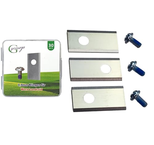 G greengrass tools Ersatz Messer kompatibel mit Worx Landroid, Ecovacs Goat, Einhell, LandXCape, Practixx, Scheppach, Kress Mähroboter Klingen - LongLife [1-Loch bruchsicher DIN geprüft] 18 STK. von G greengrass tools