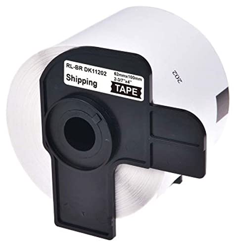 G&G 300 Etiketten kompatibel zu Brother DK-11202 (62mm x 100mm) schwarz auf weiß von G&G